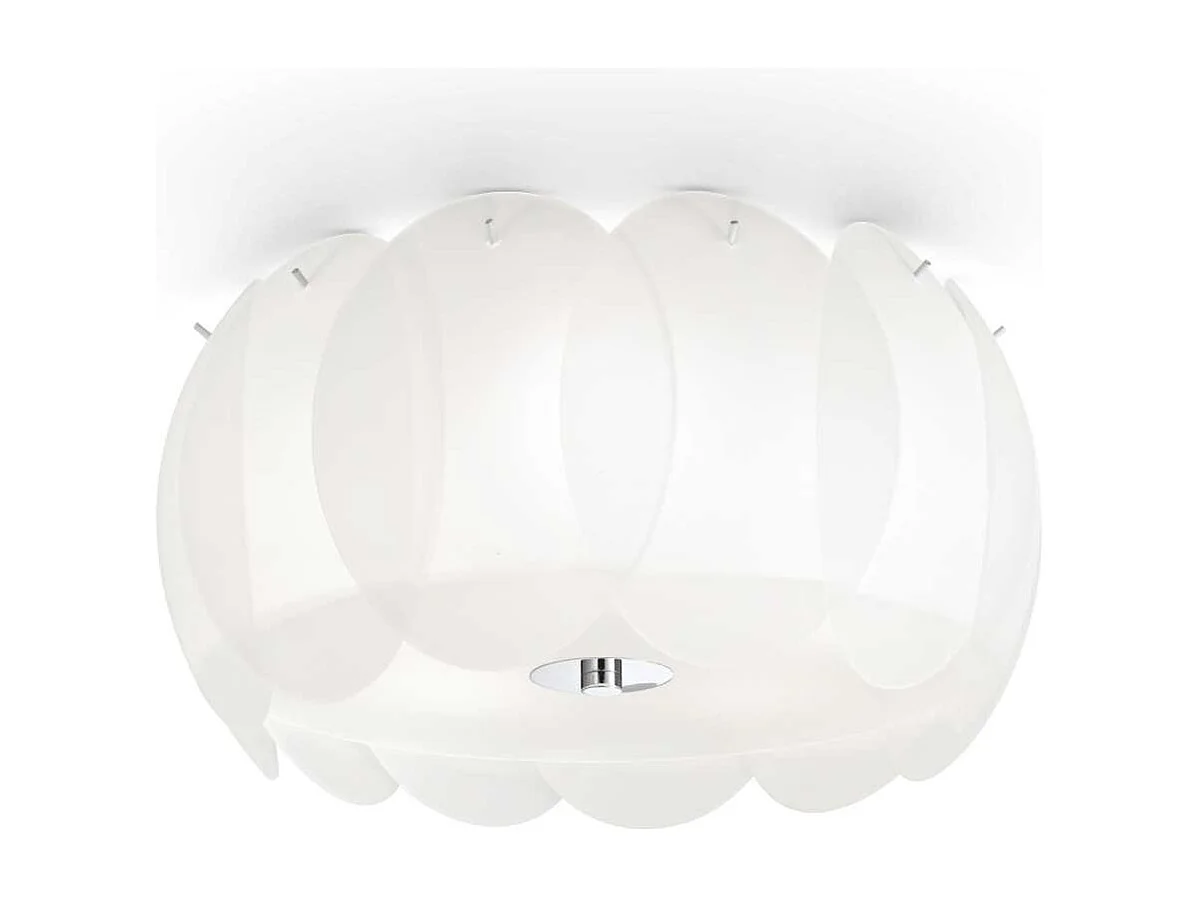 Ideal Lux Ovalino - 5 licht Small Ceiling Flush Hellweiß, E27