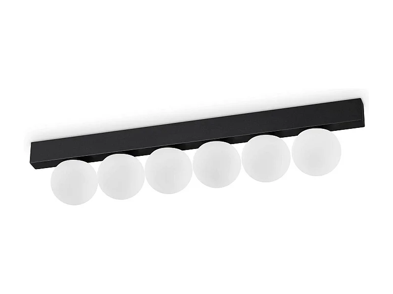 Ideal Lux PING PONG Plafón Globo 6 Luces Negro 1500Lm 3000K