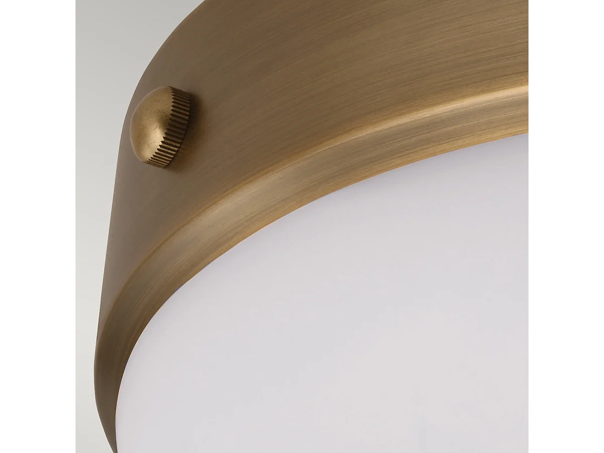 Elstead Cadence - Plafoniera a filo a 2 luci Ottone antico scuro, attacco E27