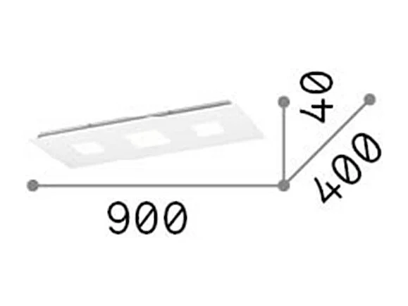 Petit luminaire décoratif à DEL simple affleurant blanc, 3000K