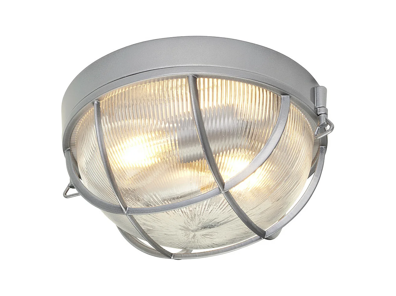 Elstead Marina - Plafoniera da incasso a 2 luci per bagno argento IP44, E27