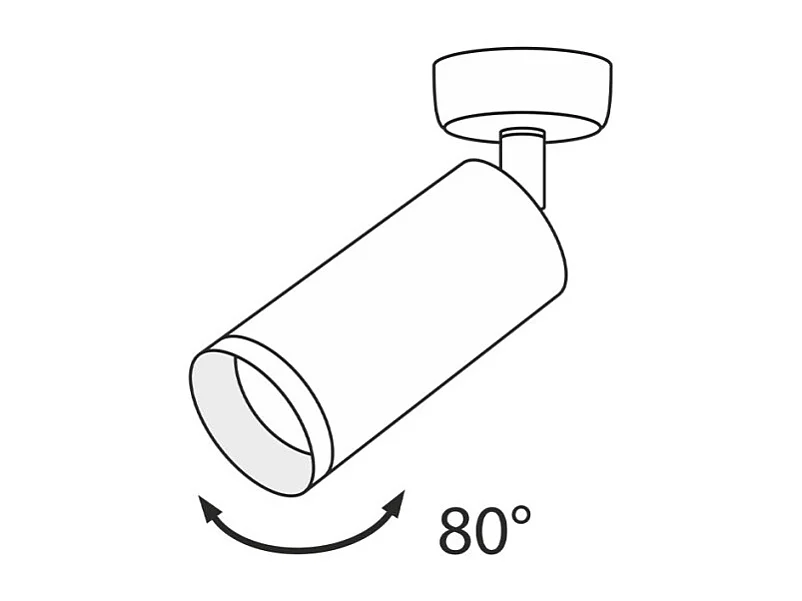 Focus Foco Plafón Blanco, 1 Luz, GU10