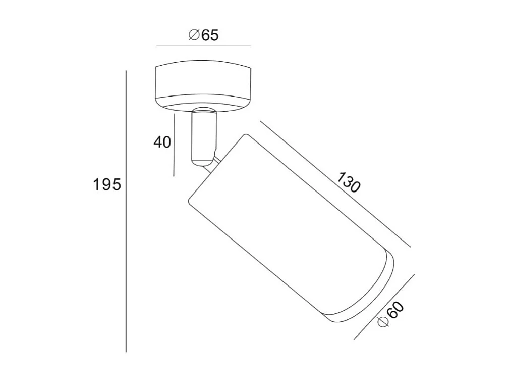 Focus Foco Plafón Blanco, 1 Luz, GU10