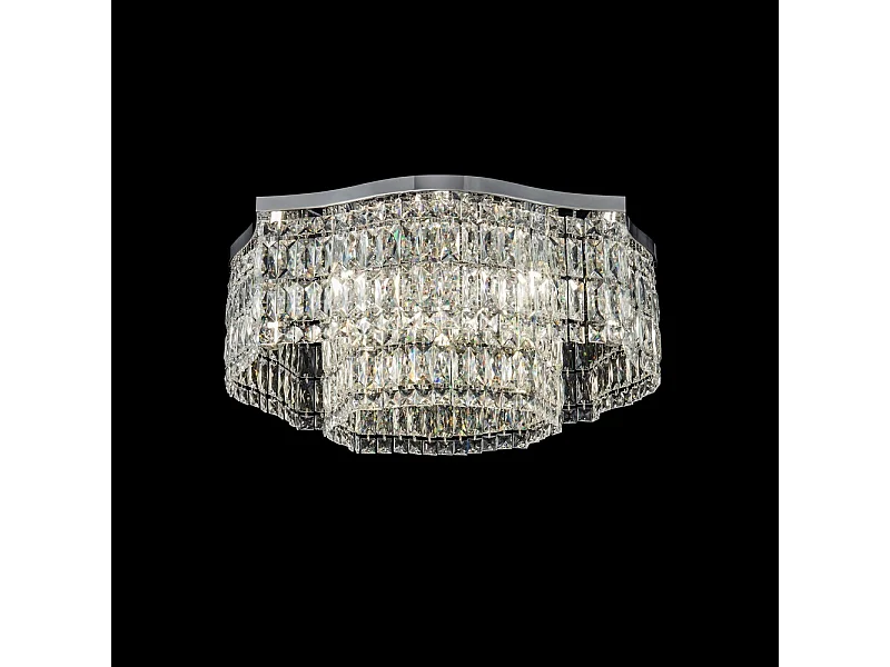 Dune Unterputz-Deckenlampe Chrom, 10 Licht, E14