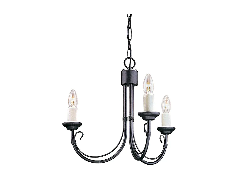 Elstead Chartwell Ljuskrona 3 ljussvart finish, E14