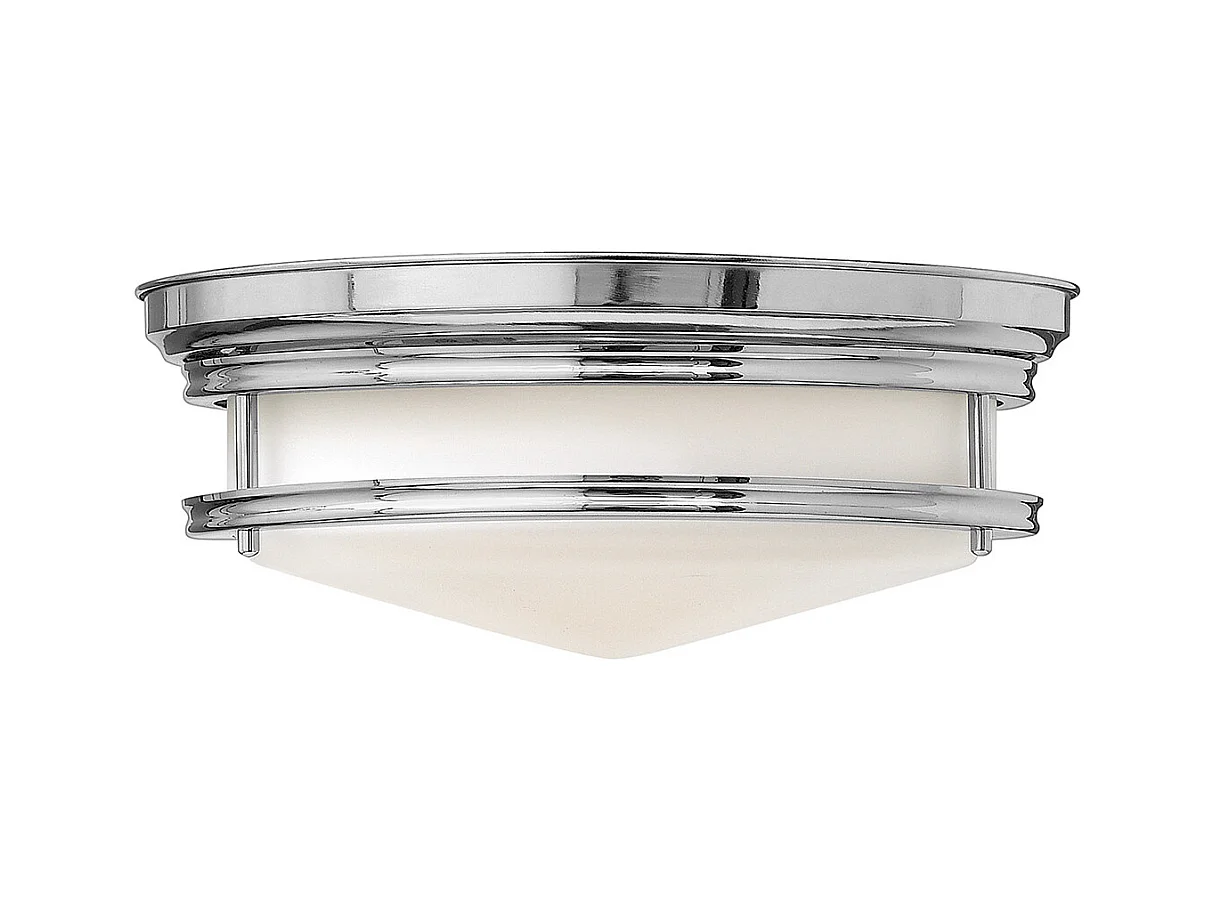 Elstead Hadley Plafonnier semi-affleurant à 3 ampoules Chrome, E27