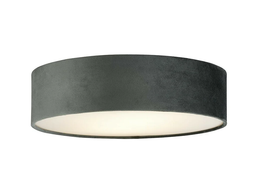 Searchlight Drum Pleat 2 Velluto chiaro a filo, sfumatura grigia