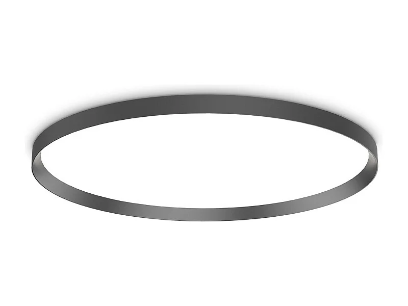 Ideal Lux FLY 90cm LED Flush Ceiling Light Czarny 2700K IP40