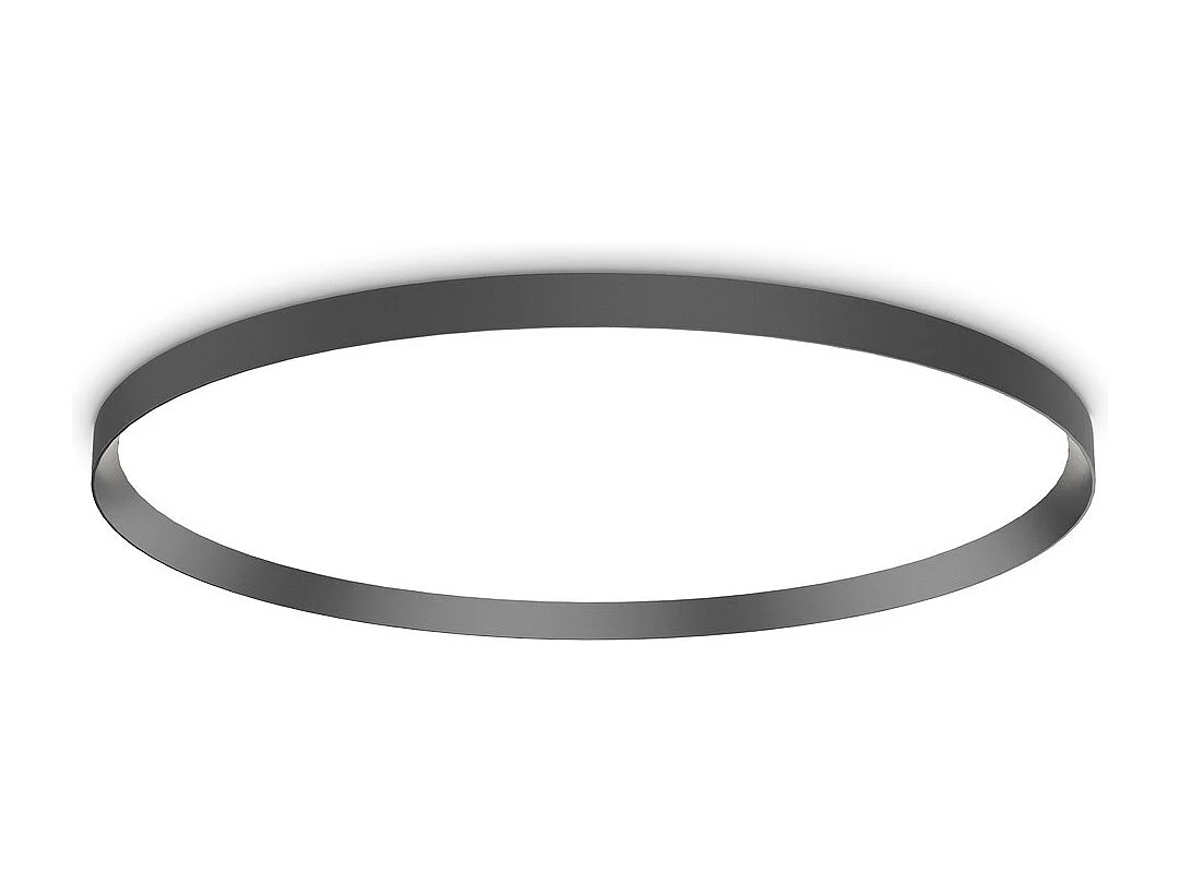 Ideal Lux FLY 90cm LED Flush Ceiling Light Czarny 2700K IP40