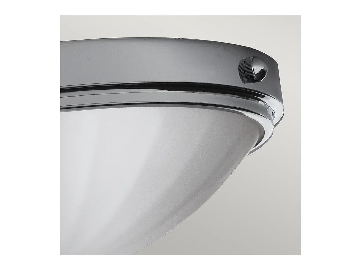 Elstead Perry - 2 Licht Badezimmer Unterputz Deckenleuchte Chrom poliert IP44, E27