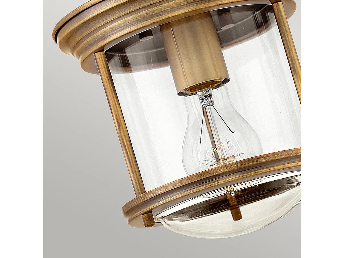 Hadrian Hinkley 1 luce da incasso in bronzo spazzolato con vetro IP44