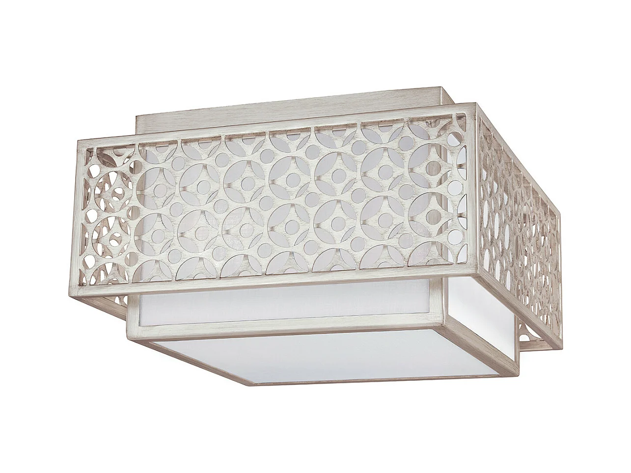 Elstead Kenney 2 ljus infälld taklampa Silver, E27