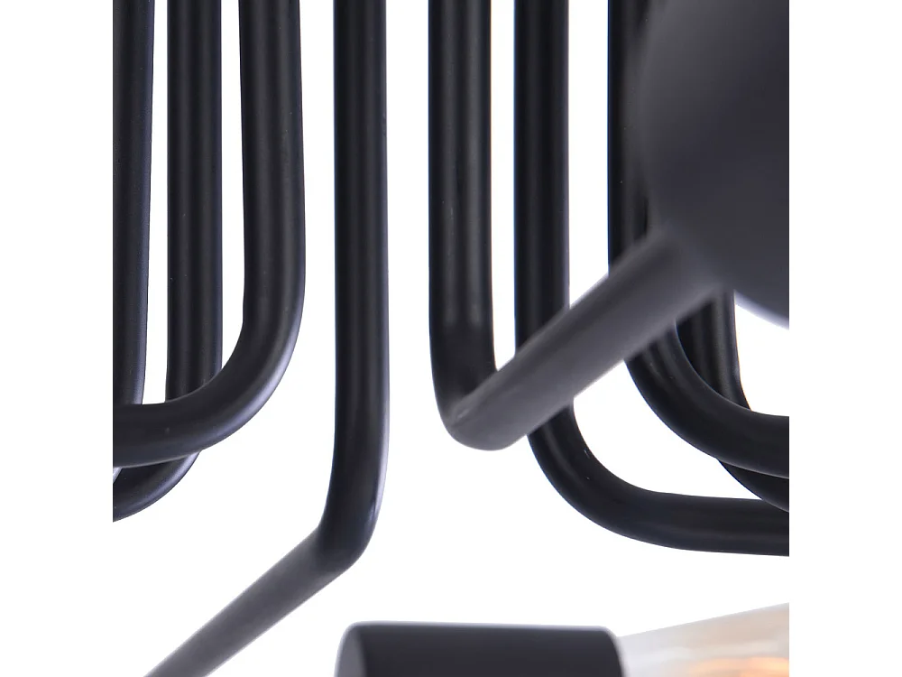 Gilbert Plafón Negro, 8 Luces, E27