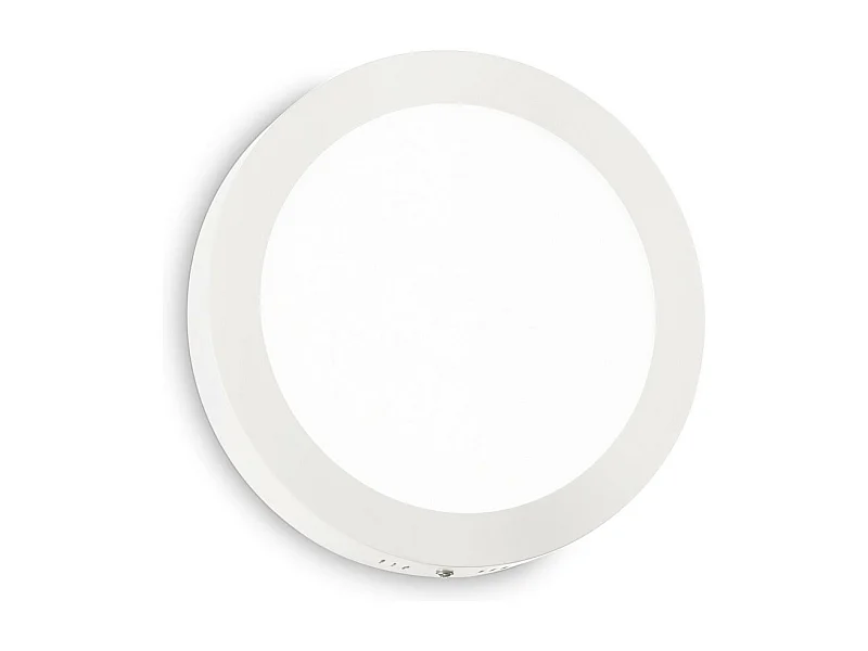 Ideal Lux UNIVERSAL ROUND Plafonnier semi-encastré à LED intégré de 40 cm, blanc 2700 K