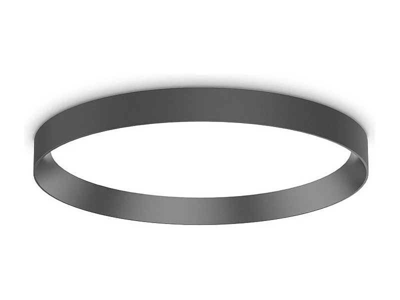 Ideal Lux FLY 45cm LED Flush Ceiling Light Czarny 2700K IP40