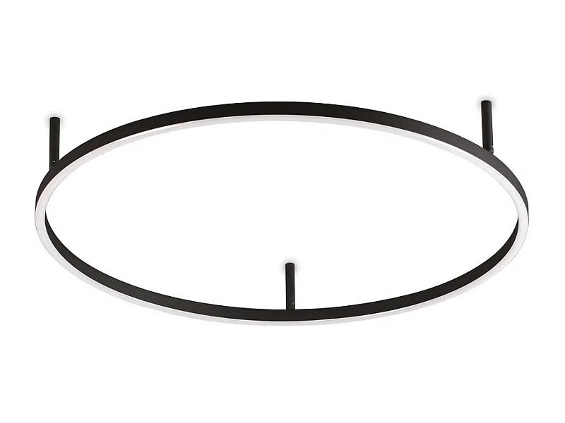 Ideal Lux ORACLE SLIM 70cm Non Dim 2700K Rotondo LED Integrato Semi-Incasso Plafoniera Nero