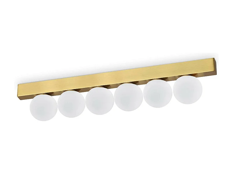 Ideal Lux PING PONG Plafoniera Globo 6 Luci Ottone 1500Lm 3000K