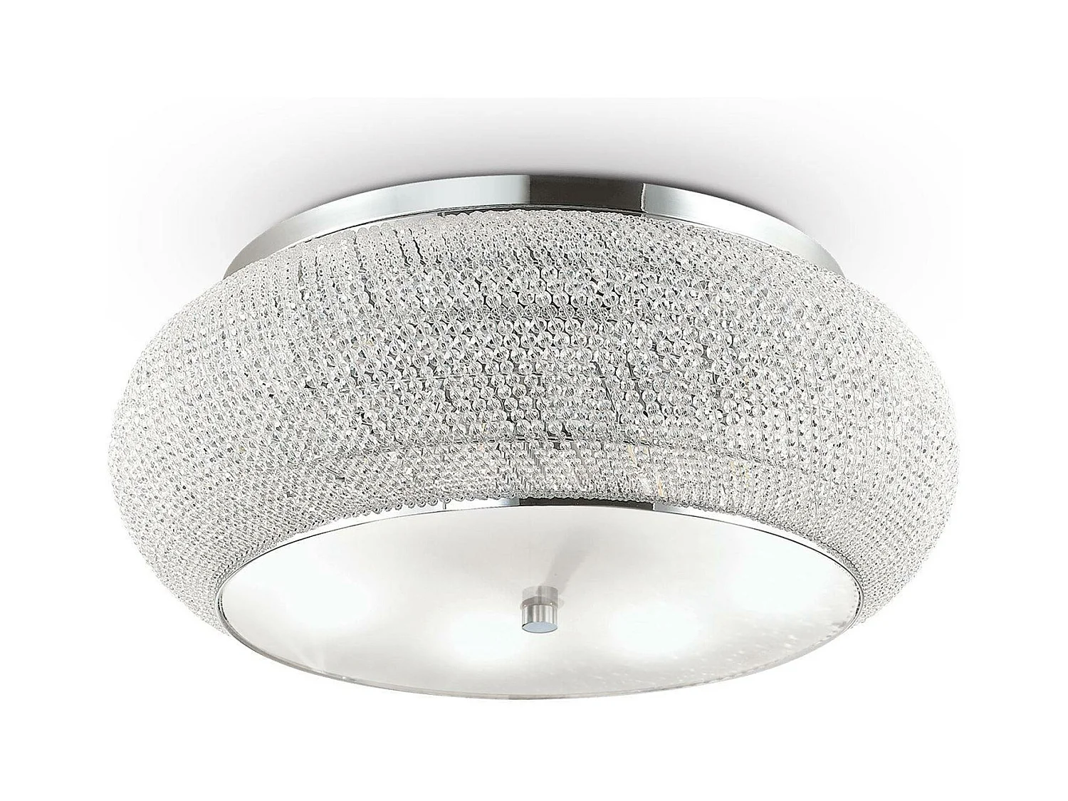 Ideal Lux Pasha' Plafonnier à 14 Lumières Chrome