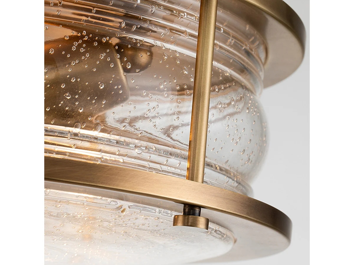 Elstead Kichler Ashland Badezimmer-Deckenleuchte Messing natur, IP44