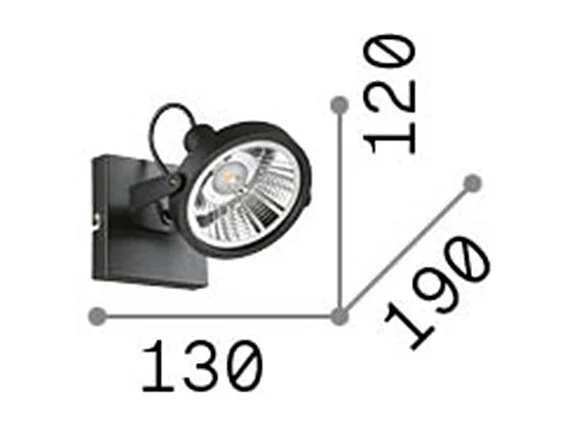 Ideal Lux Glim - Plafoniera a 1 luce Bianca