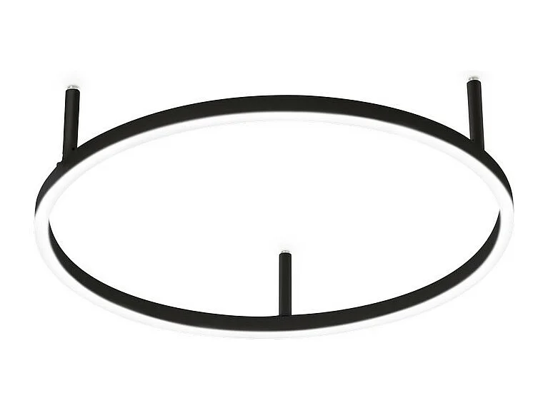 Ideal Lux ORACLE SLIM 50cm Non Dim 2700K Rotondo LED Integrato Semi Plafoniera Nero