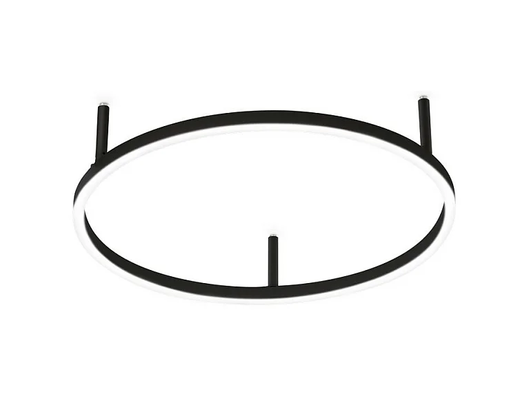 Ideal Lux ORACLE SLIM 50cm Non Dim 2700K Rotondo LED Integrato Semi Plafoniera Nero