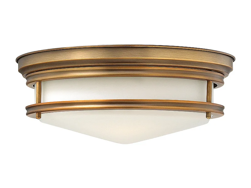 Elstead Hadley 3 Ljus Semi Flush Ceiling Light Borstad brons, E27