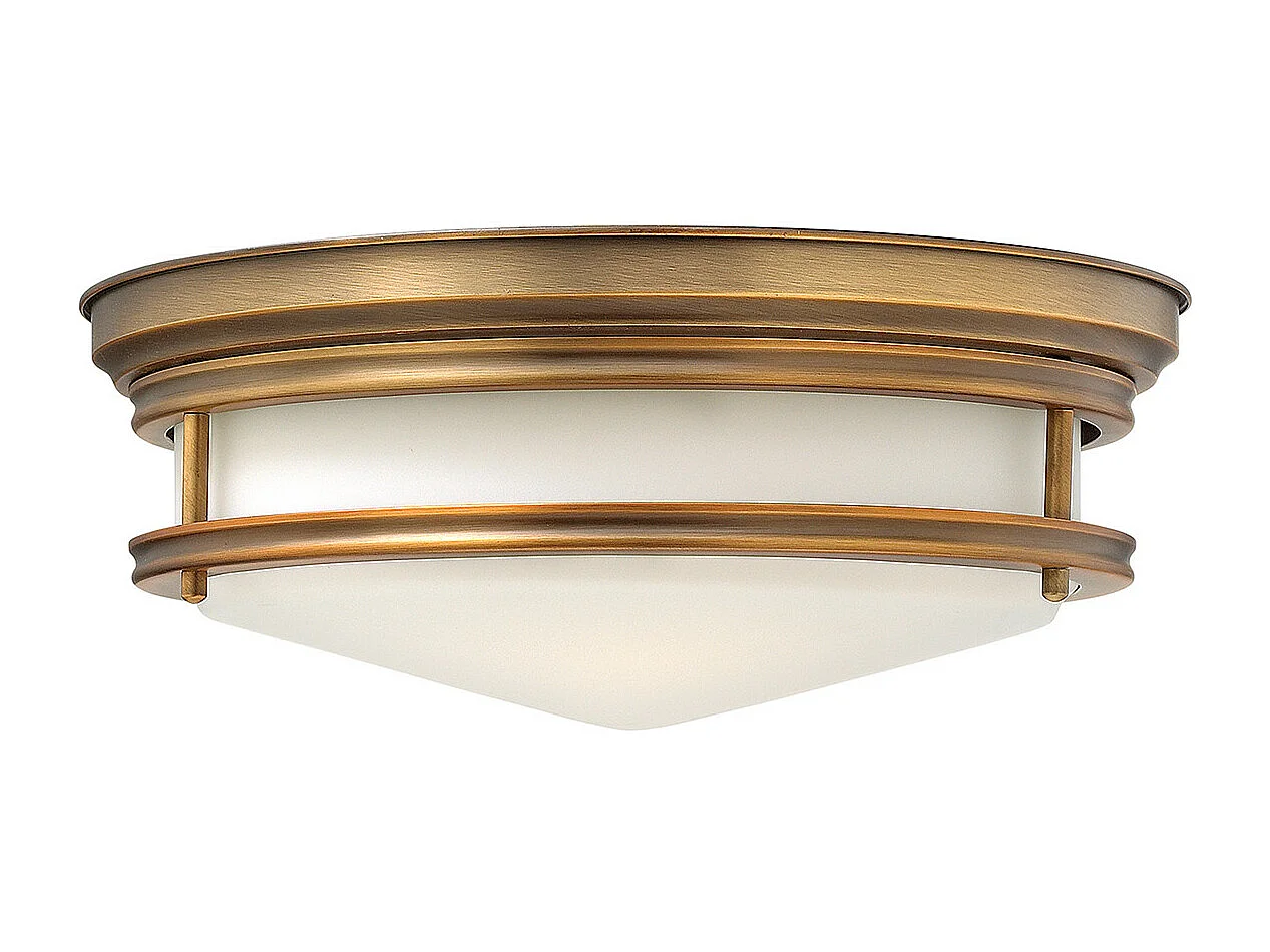 Elstead Hadley 3 Ljus Semi Flush Ceiling Light Borstad brons, E27