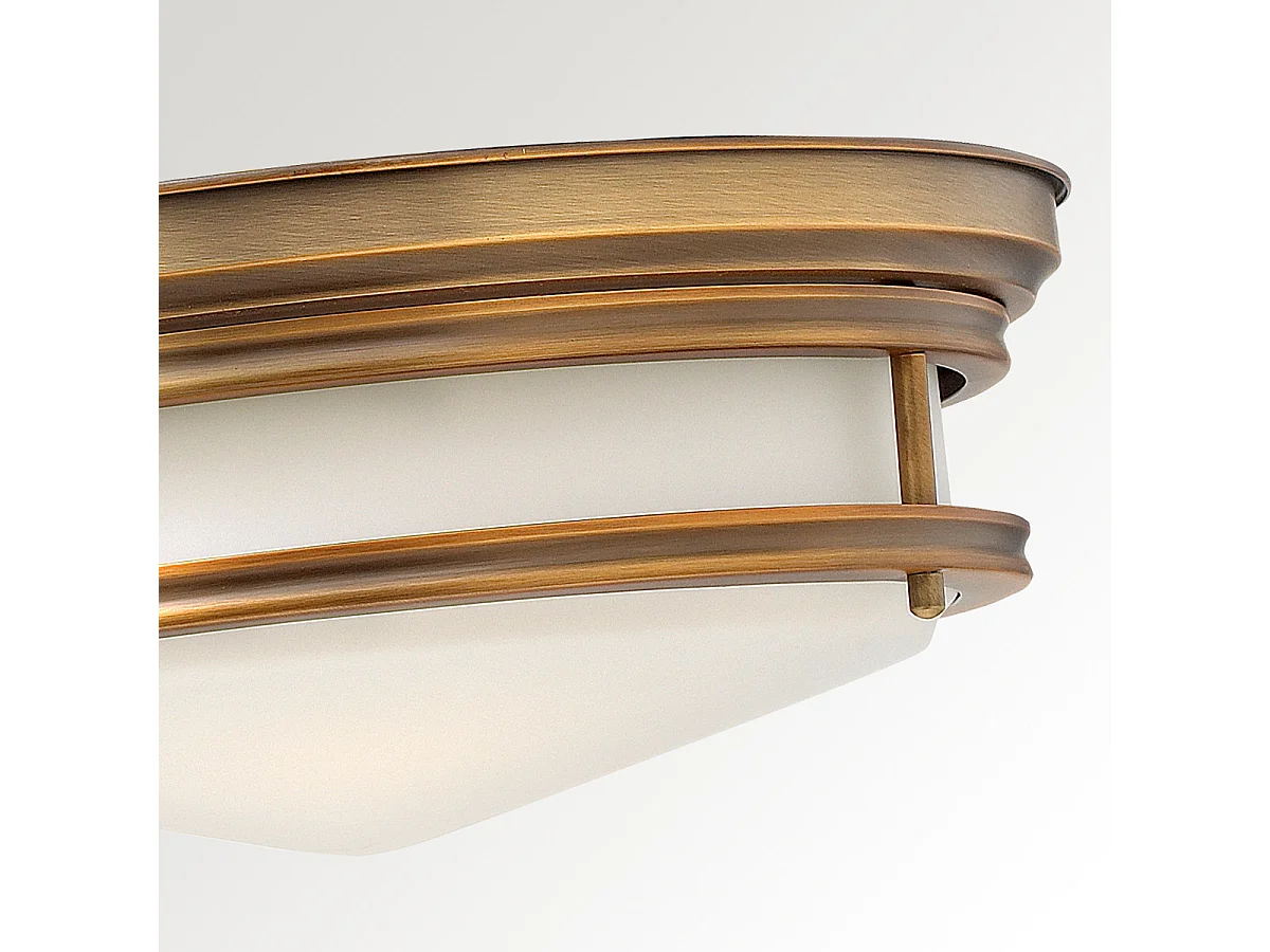 Elstead Hadley 3 Ljus Semi Flush Ceiling Light Borstad brons, E27