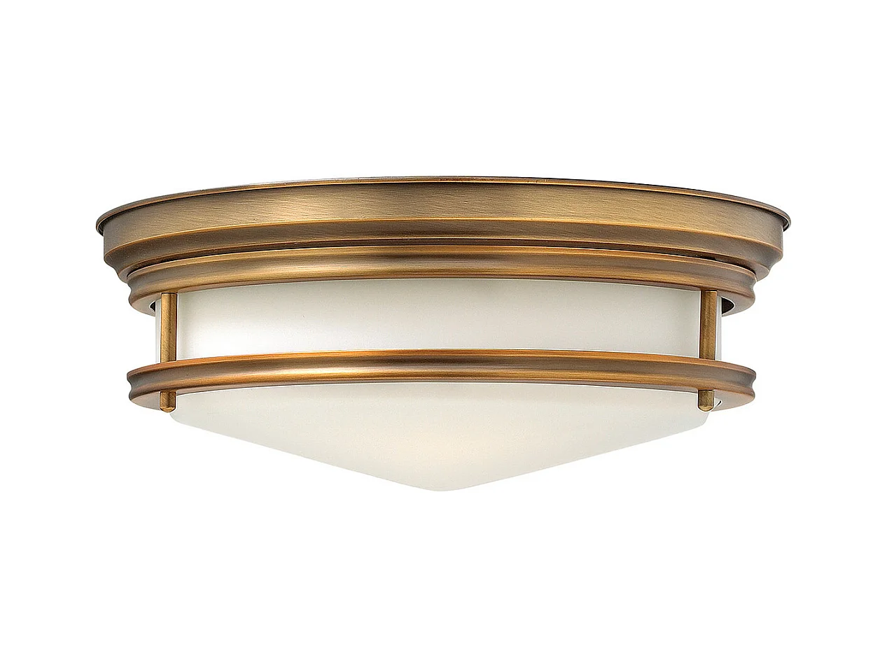 Elstead Hadley - 3 licht Semi Flush Deckenleuchte Gebürstete Bronze, E27