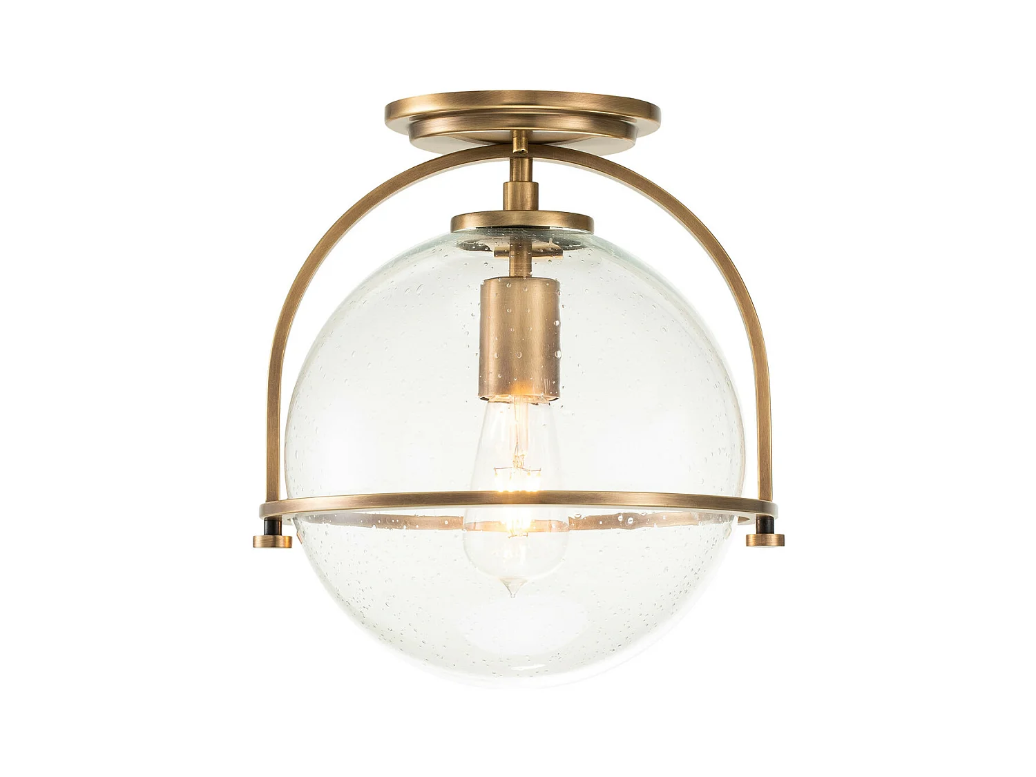 Elstead Hinkley Somerset Globe Deckenleuchte Heritage Messing