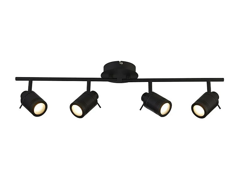 Searchlight Samson4 Light IP44 Badrumsspot SplitBar, Matt Svart IP44