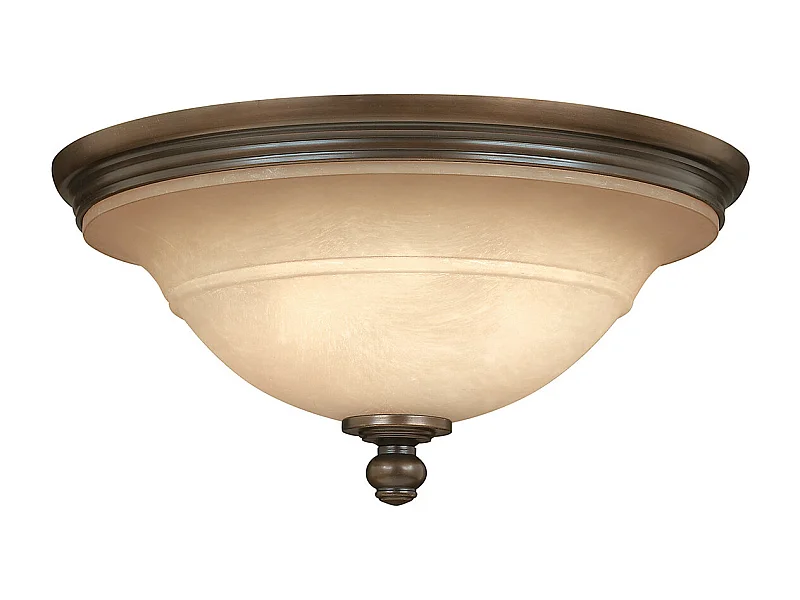 Elstead Plymouth 3 Ljus Semi Flush Ceiling Light Olde Bronze, E27