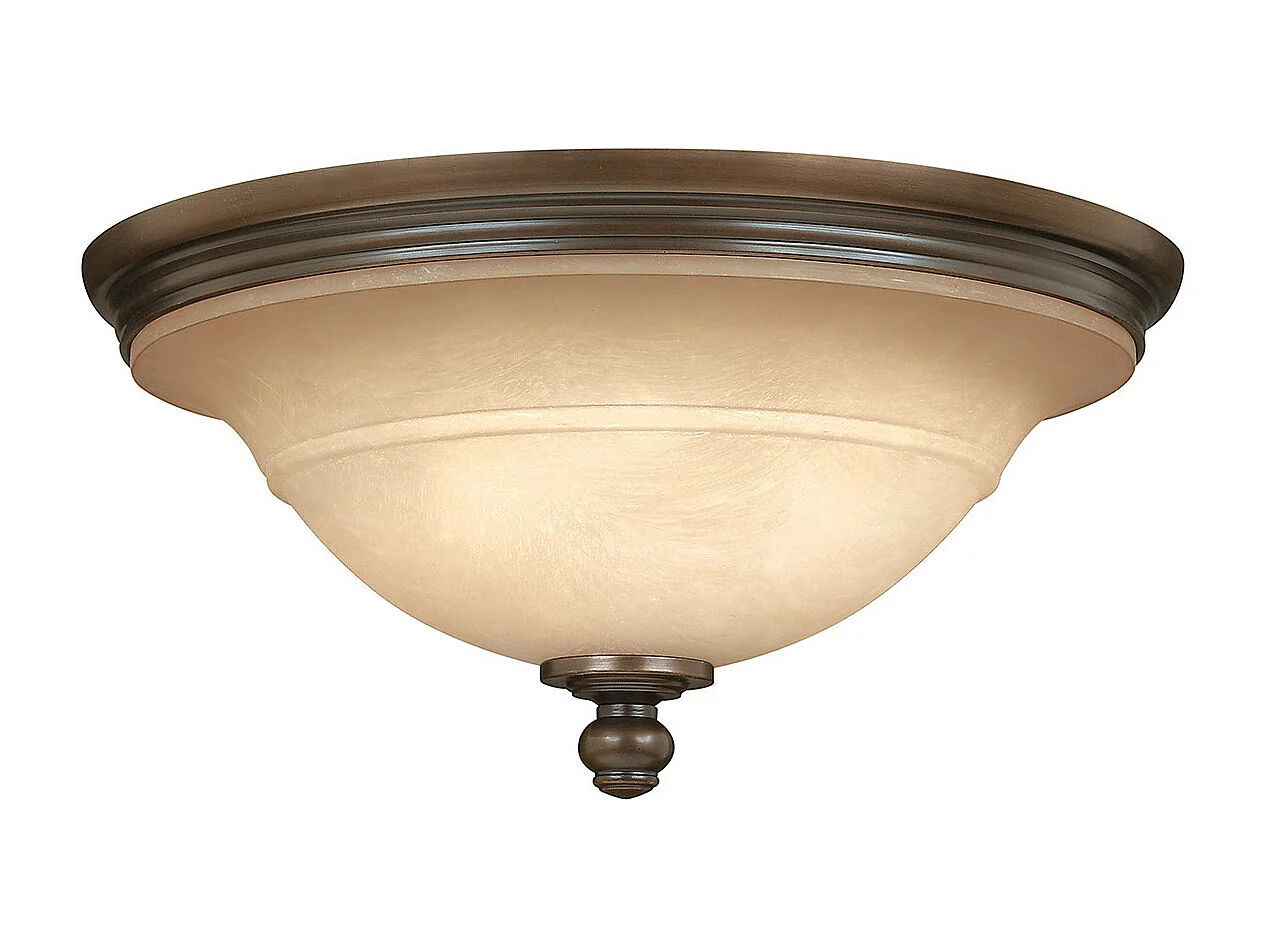 Elstead Plymouth 3 Ljus Semi Flush Ceiling Light Olde Bronze, E27