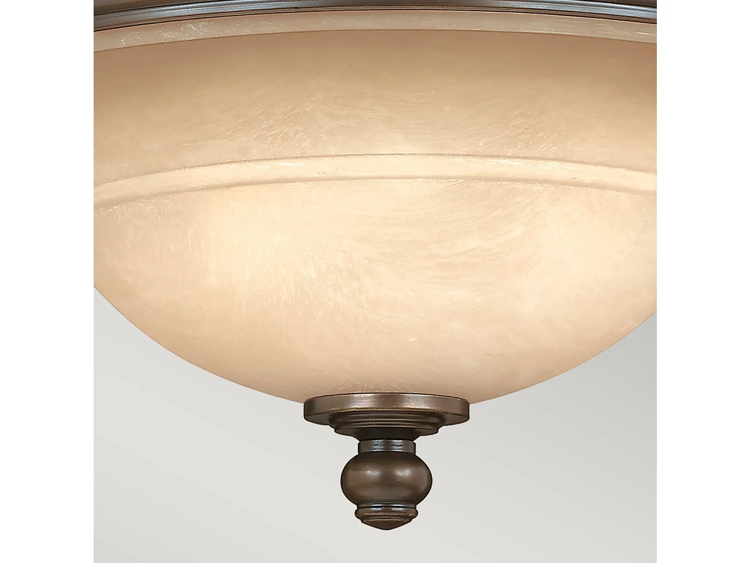 Elstead Plymouth - Plafoniera Semi Flush 3 Luci Bronzo Antico, attacco E27
