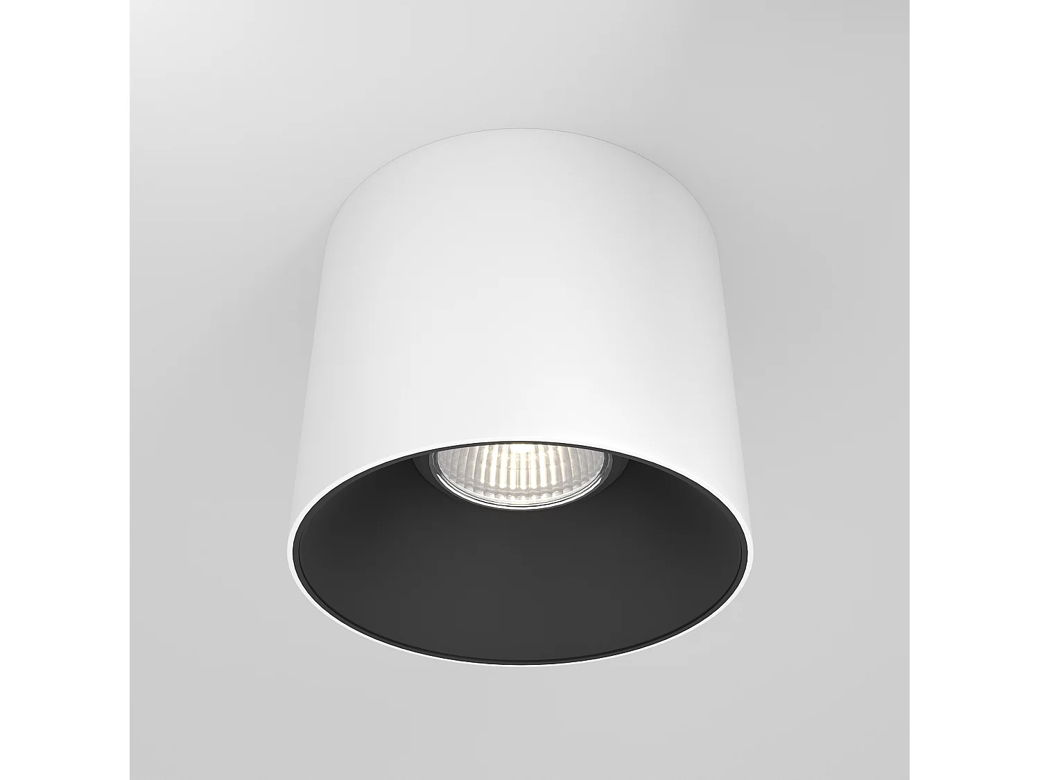 Maytoni Alfa LED Downlight de Superficie Blanco, Negro, 10cm 3000K