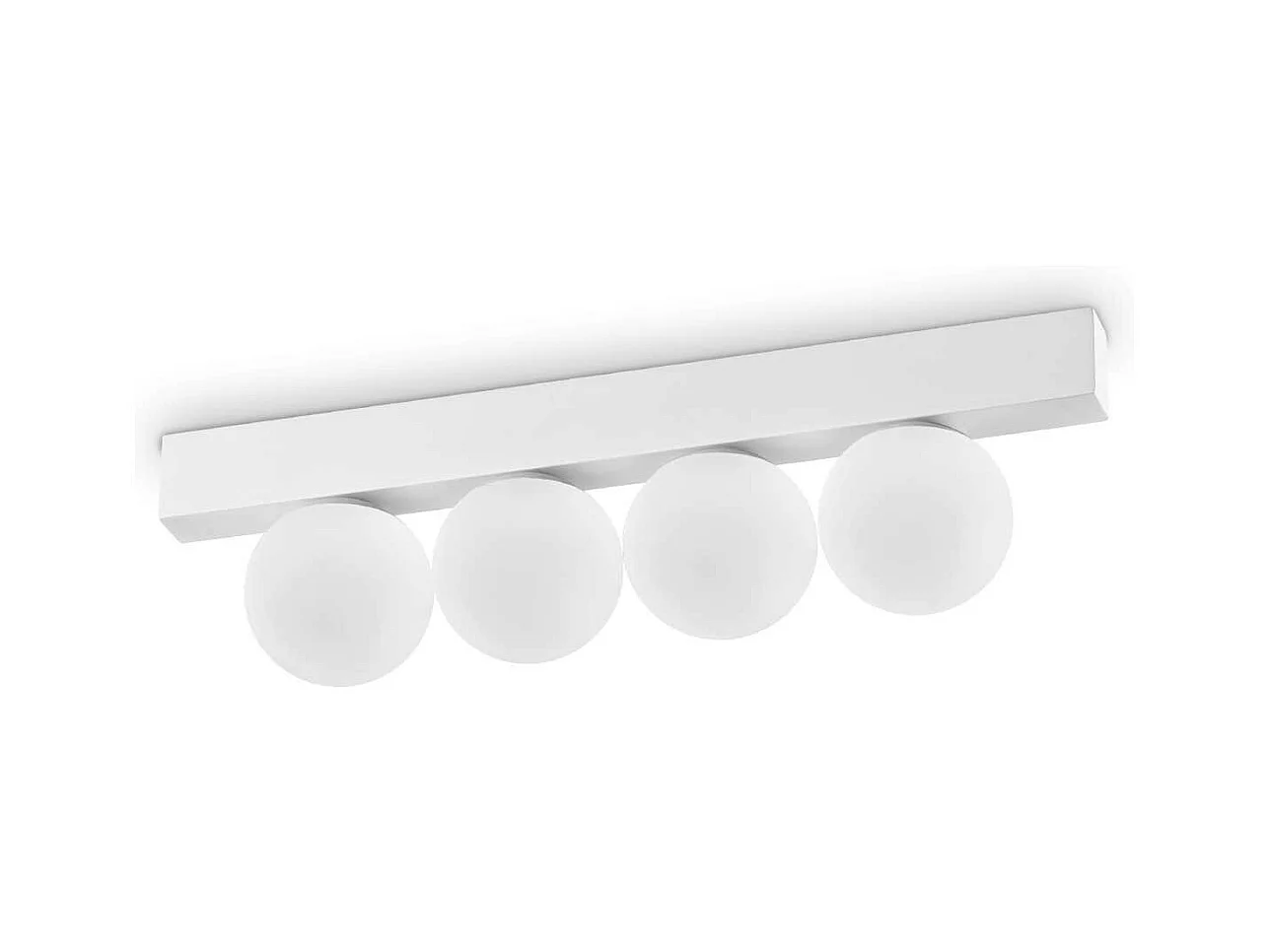 Ideal Lux PING PONG Plafonnier Globe 4 Lumières Blanc 1000Lm 3000K