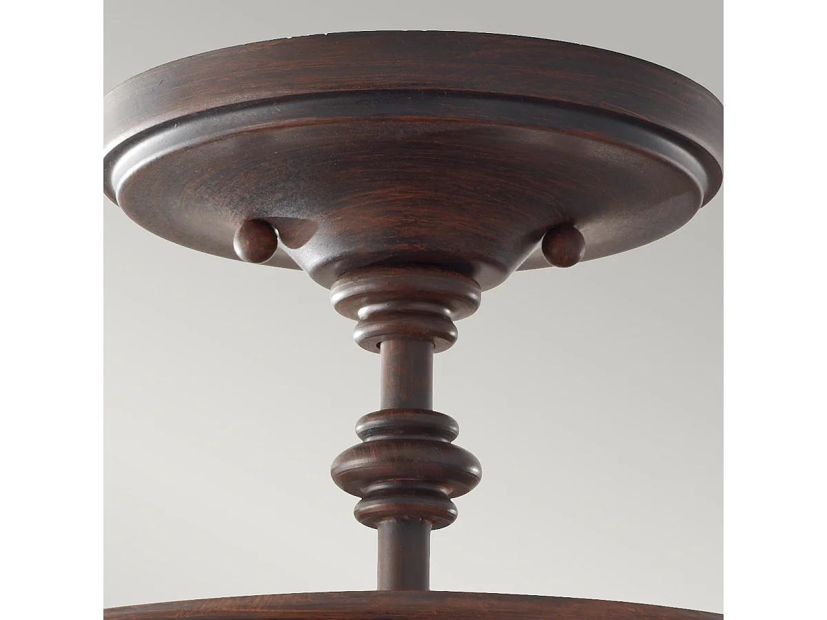 Elstead Pickering Lane 3 Ljus Semi Flush Ceiling Light Antik Brons, E14