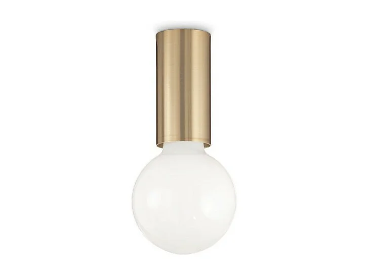 Ideal Lux PETIT - Indoor 1 licht Semi Flush Deckenleuchte Messing Satin, E27