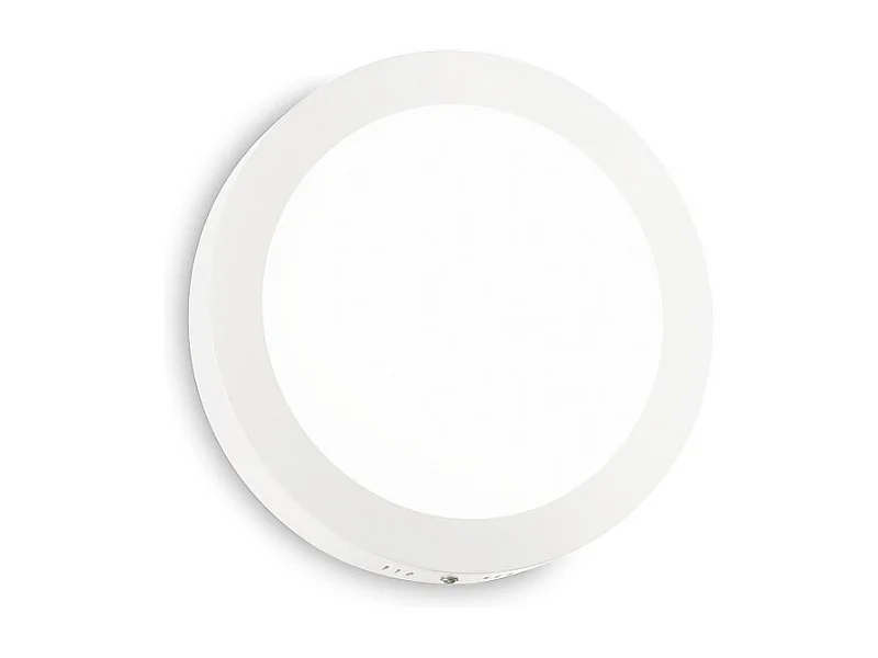 Ideal Lux UNIVERSAL ROUND 22,5 cm Zintegrowana lampa sufitowa LED półpłaska, biała, 2700 K