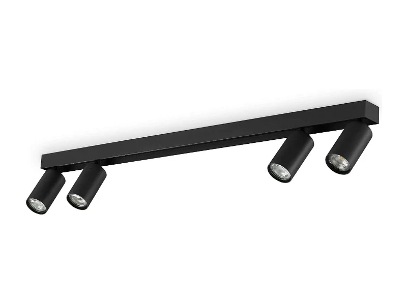 Ideal Lux PROFILO Barre de spot de plafond à 4 lumières, noir