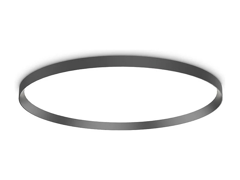 Ideal Lux FLY 90 cm integrierte LED-Halbeinbauleuchte Schwarz, 3000 K, IP40