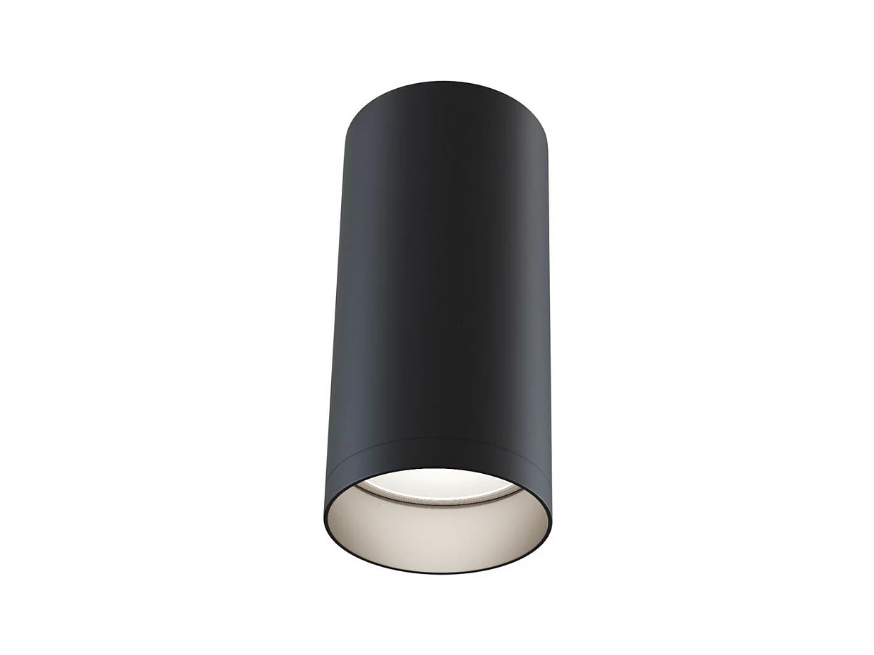 Alfa Faretto da soffitto a plafone nero, 1 luce, GU10
