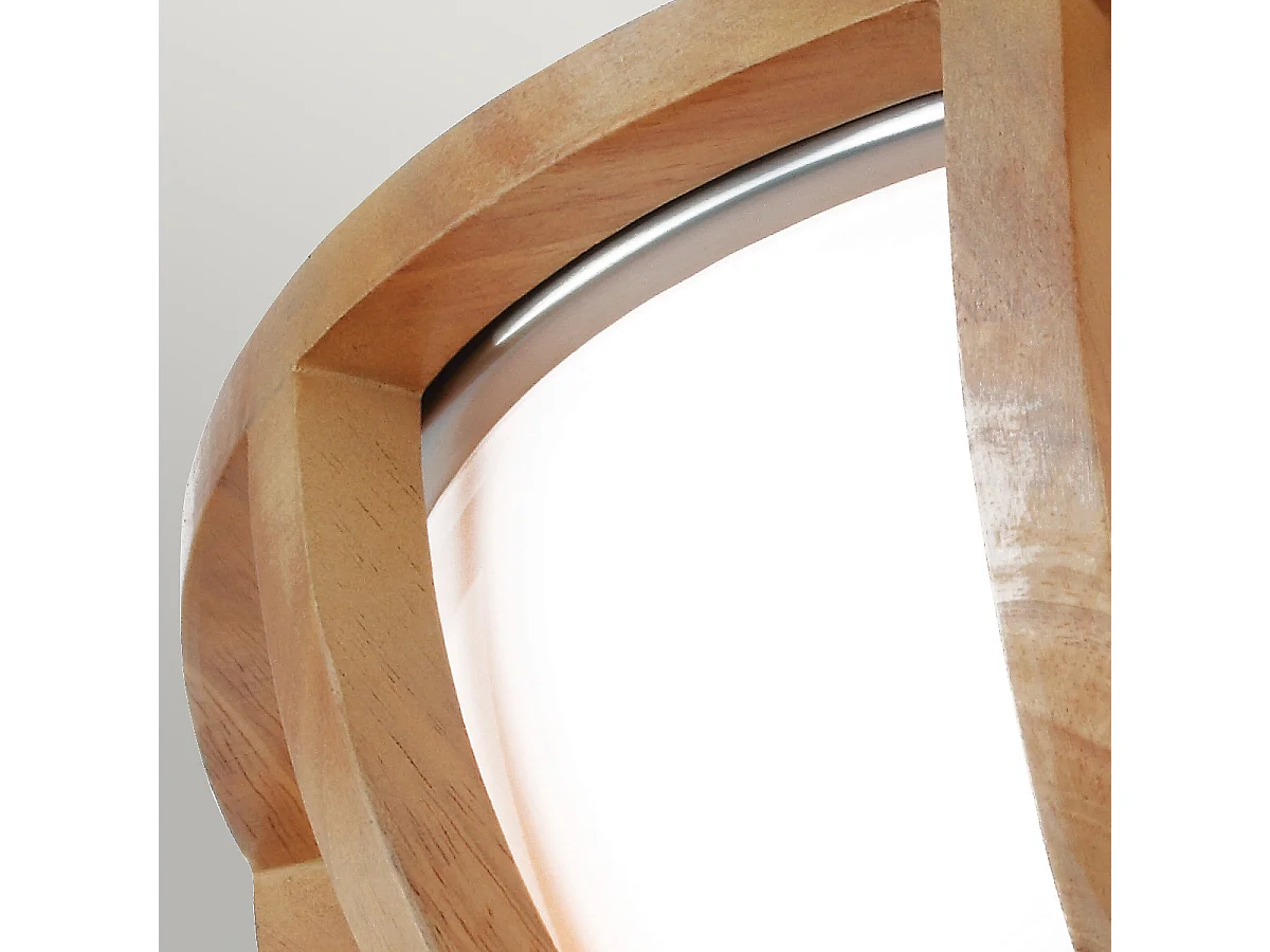 Elstead Allier Unterputz, helles Holz, gebürsteter Stahl, E27