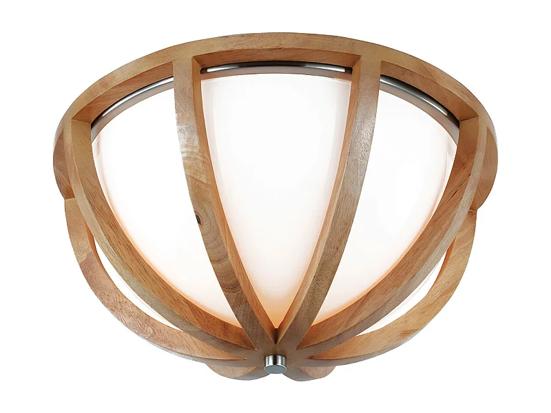 Elstead Allier Unterputz, helles Holz, gebürsteter Stahl, E27