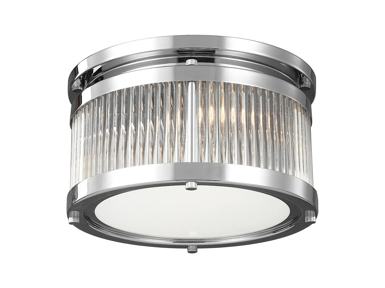 Elstead Paulson Plafonnier encastré à 3 ampoules pour salle de bain Chrome IP44, G9