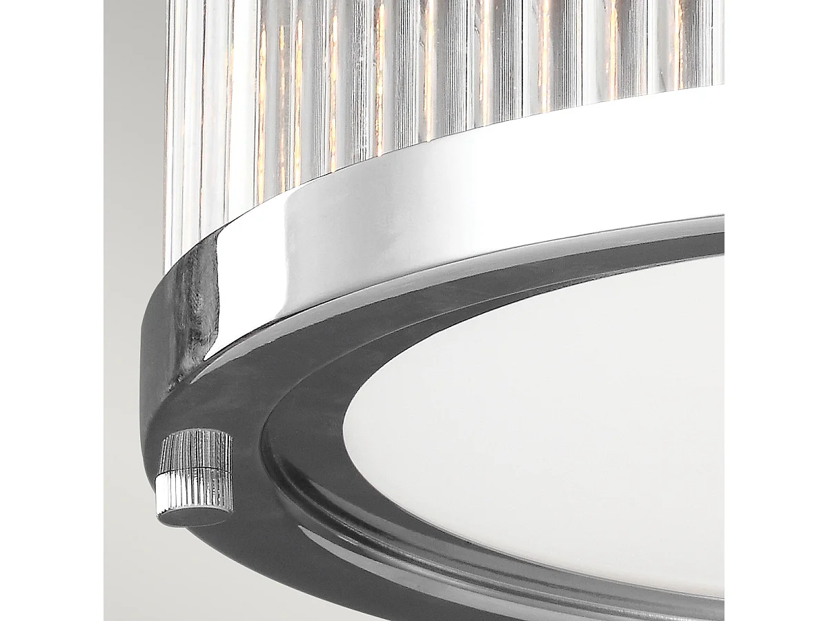 Elstead Paulson 3 ljus badrum infälld taklampa krom IP44, G9