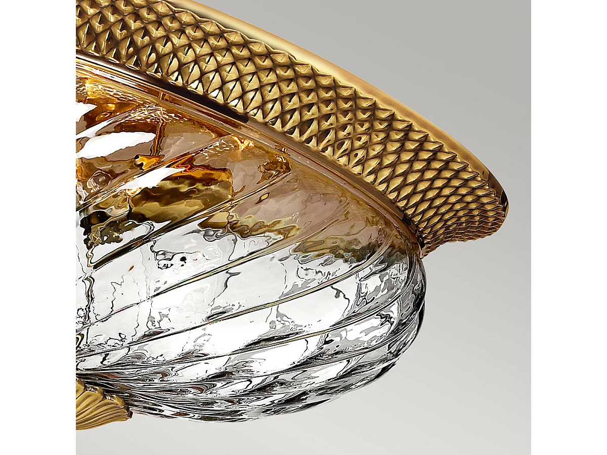 Plantation Hinkley 3 luci da incasso in ottone brunito