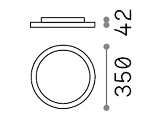 Ideal Lux FLY Luce LED semi-incasso integrata da 35 cm bianca, 3000K, IP40
