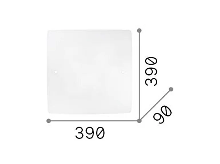 Ideal Lux Celine - 3 licht Medium Ceiling Flush Hellweiß, E27